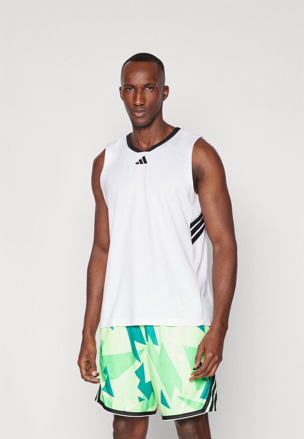adidas Performance STRIPES - Top - white/black