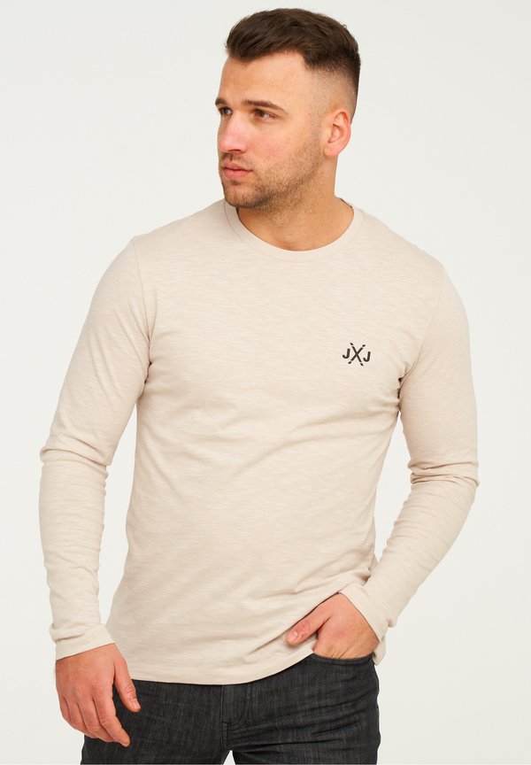 Jack & Jones JCORISE INFINITY CREW NECK-MIT LOGO - Long sleeved top - moonbeam