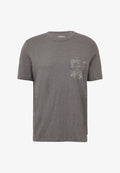 s.Oliver MIX MIT ARTWORK - Print T-shirt - grau meliert