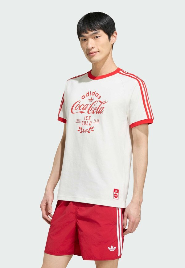 adidas Originals ADIDAS ORIGINALS COCA COLA CLASSIC SPORT CALI TEE - Print T-shirt - white