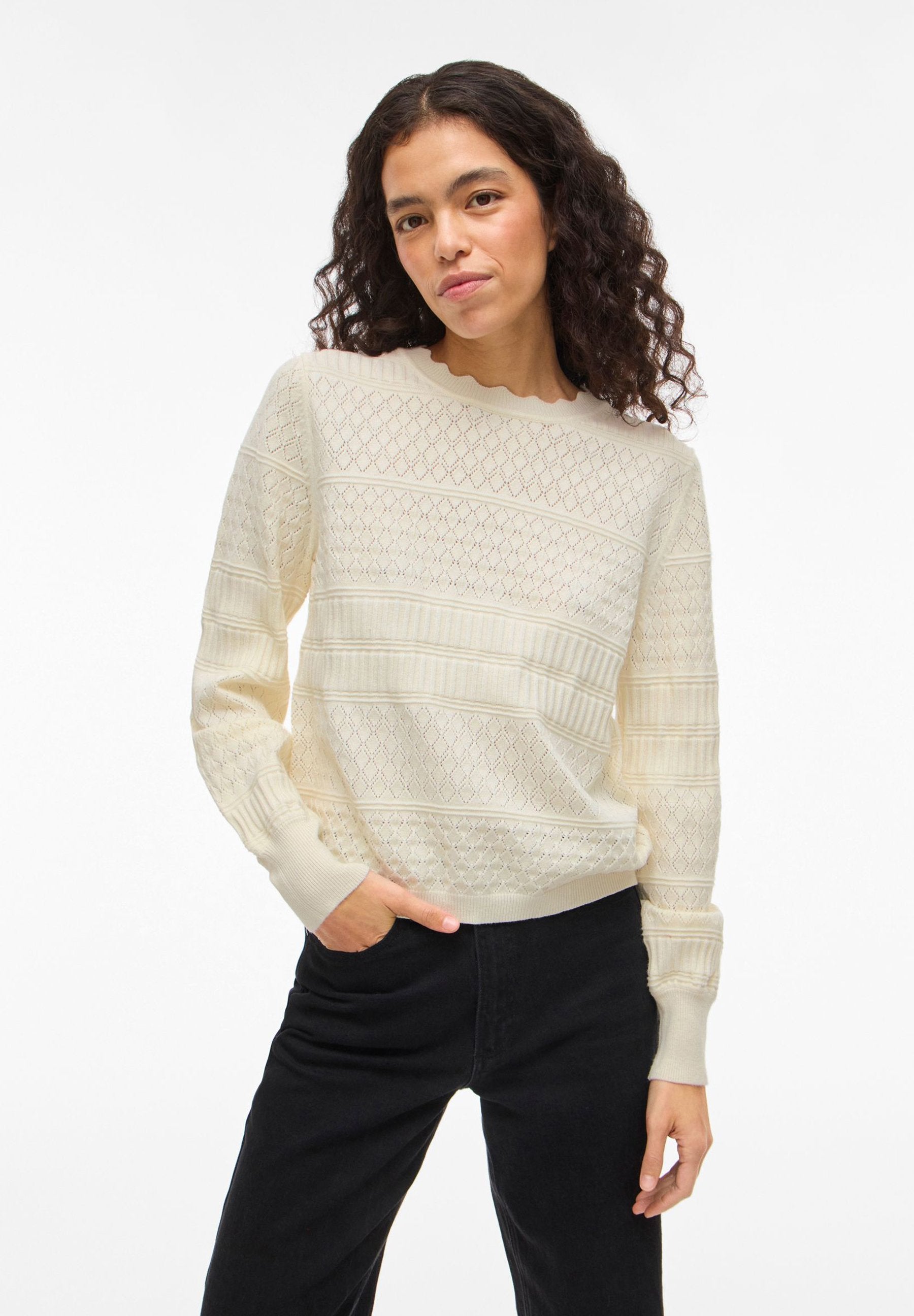 VILA Knitted VIMILOS Pointelle