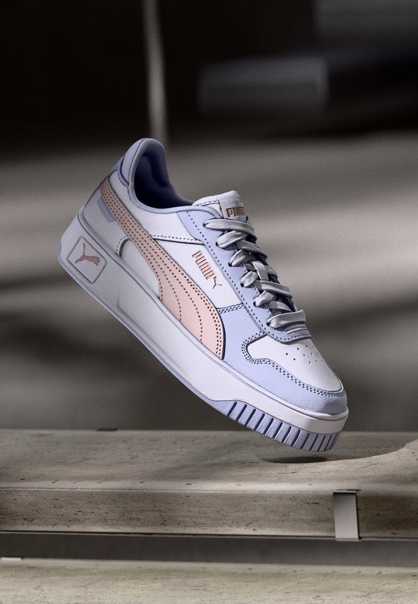Puma CARINA STREET - Trainers - white/rose quartz/cool weather