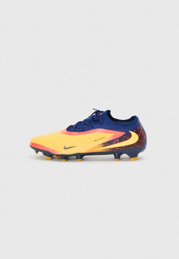 Nike Performance PHANTOM 6 LOW PRO ERLING HAALAND FG - Firm-ground football boots - laser orange/lemon venom/blue void