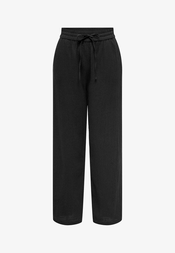 ONLY ONLTIZANA NOOS - Trousers - black