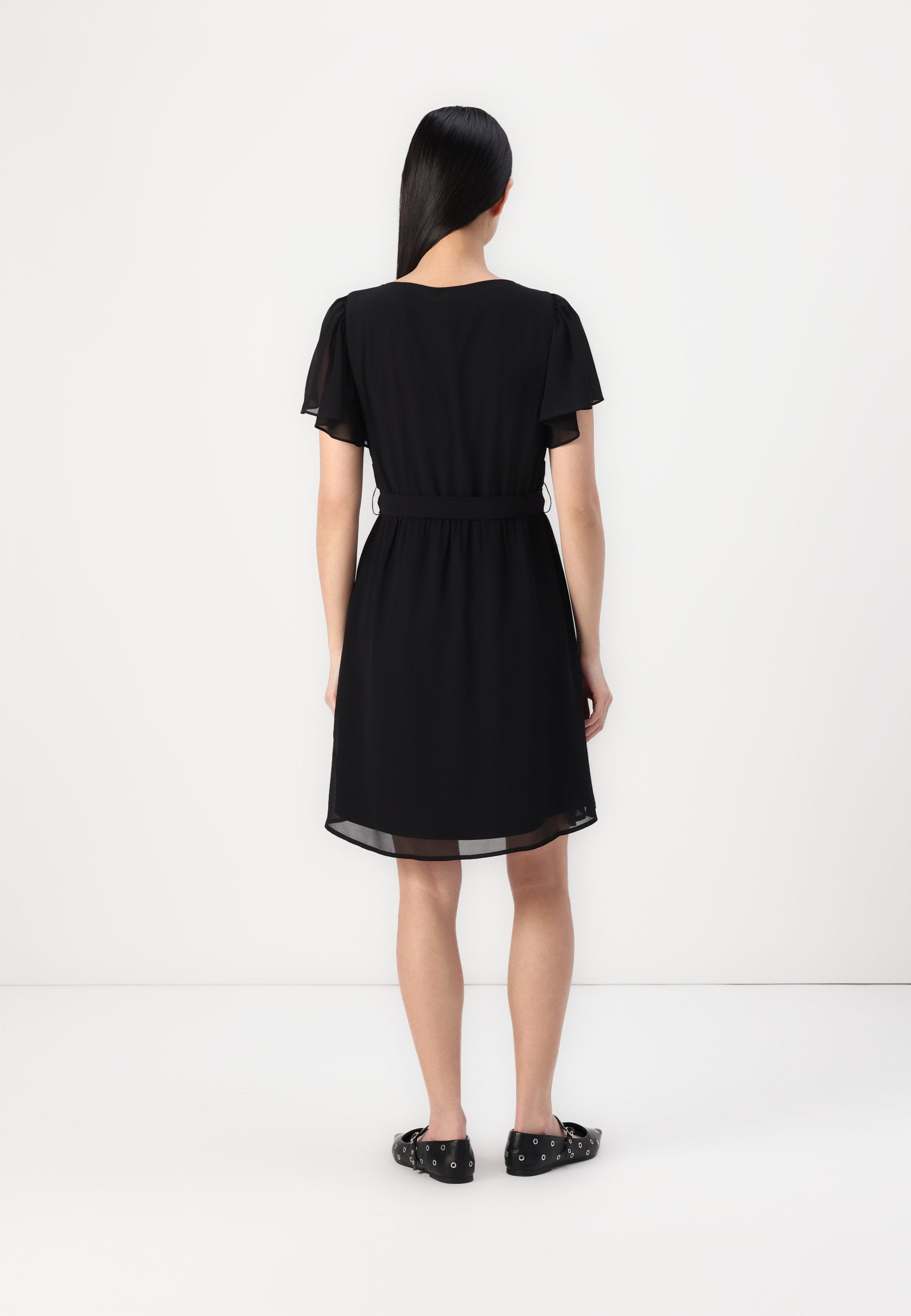 VILA VIMICADA V NECK SHORT DRESS