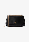 Calvin Klein CONVERTIBLE CHAIN MEDIUM - Cross body bag - black