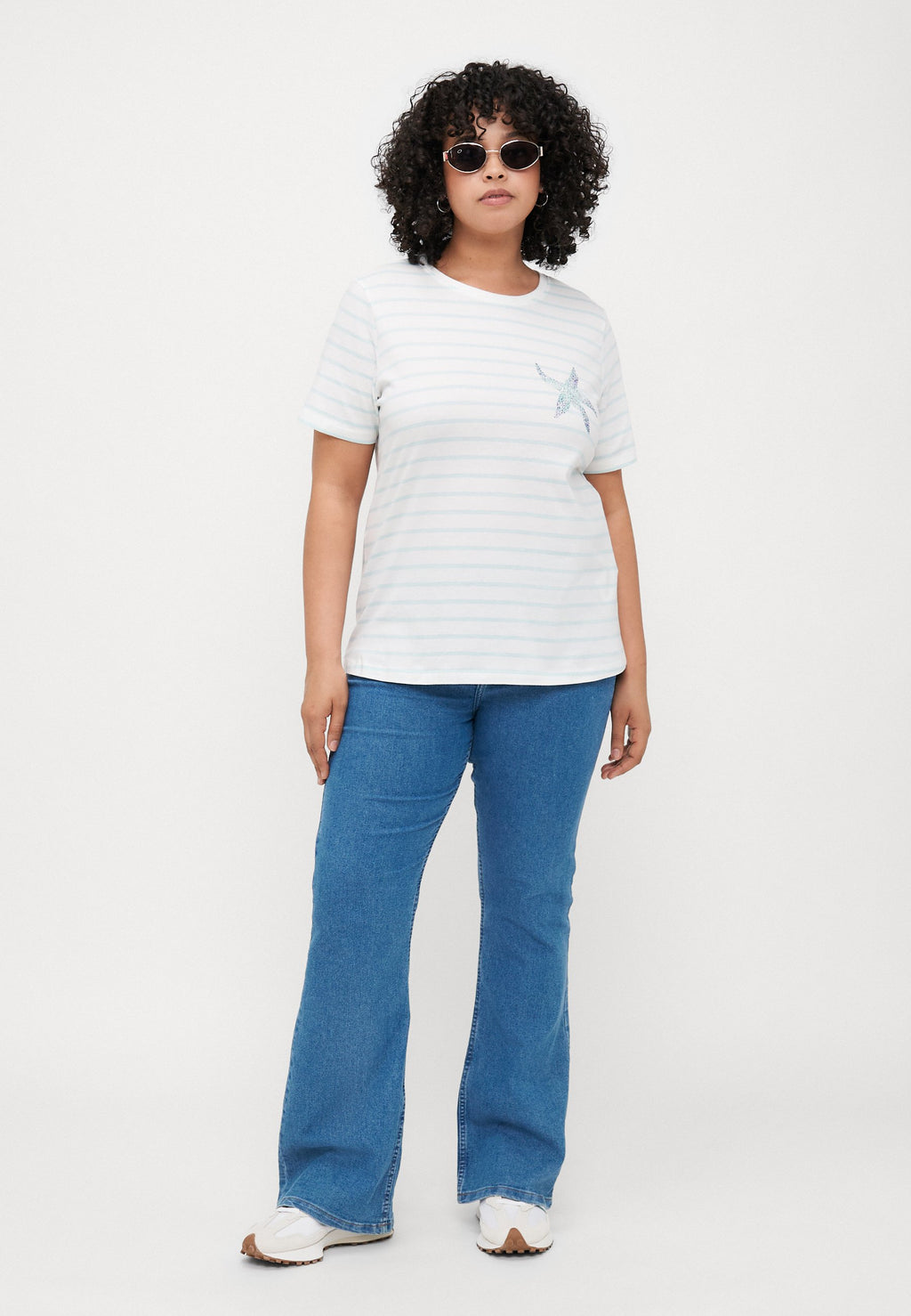 ONLY Carmakoma CARKITA LIFE SS JEANS TEE JRS