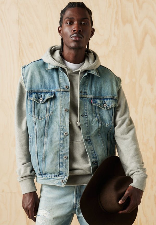 Levi's® RELAXED TRUCKER VEST - Waistcoat - kentucky blue