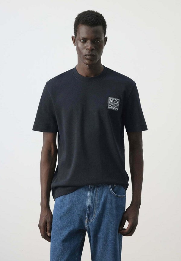 Mango ADULT - Print T-shirt - royal blue