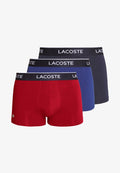 Lacoste COURTS 3 PACK - Trunks - navy blue/red/methylene