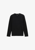 TOM TAILOR LANGARMSHIRT MIT STRETCH - Long sleeved top - black