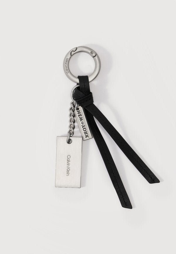 Calvin Klein GRAPHIC SCRIPT KEY FOBB UNISEX - Keyring - silver-coloured