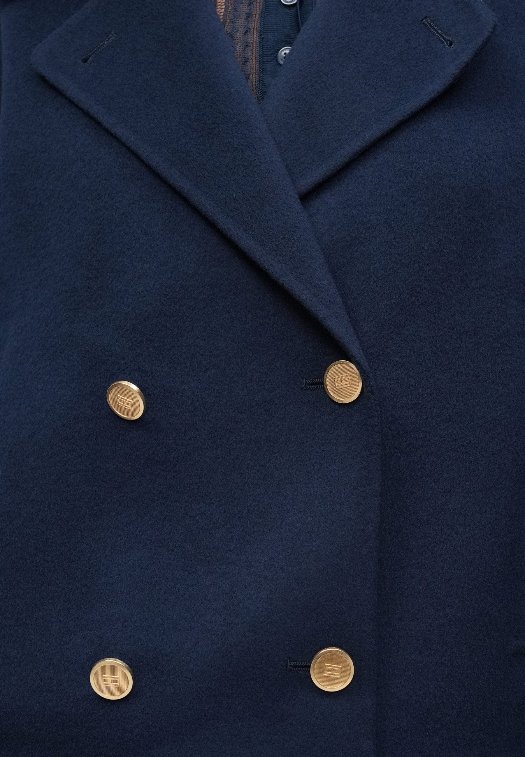 WOOL BLEND DOUBLE BREASTED PEACOAT Media 5