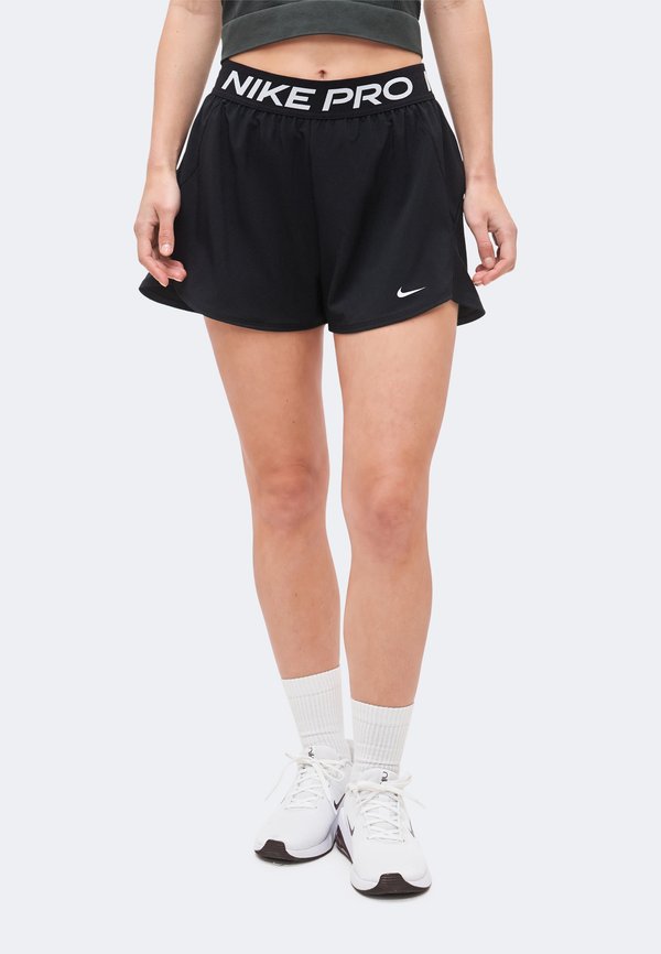 Nike Performance SHORT - Sports shorts - black/white