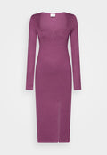 PARTY PLUNGE NECK SCULPT MIDI - Abercrombie & Fitch - View 1