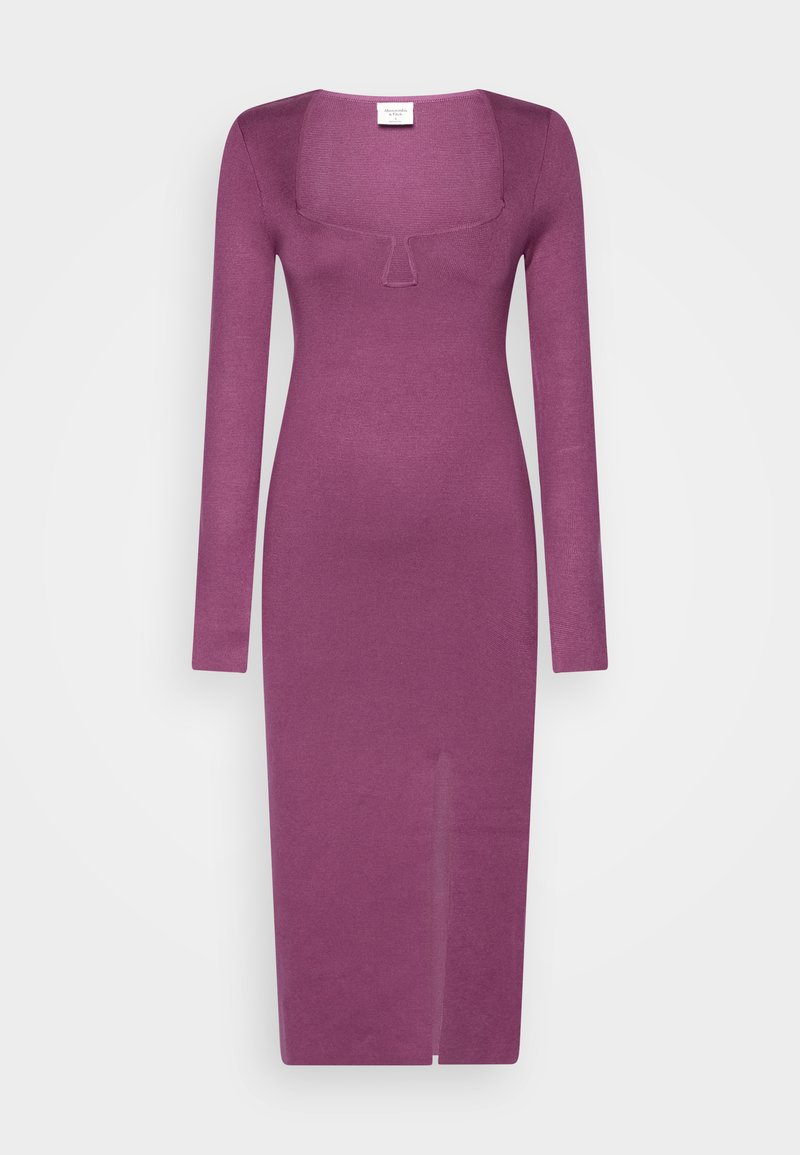 PARTY PLUNGE NECK SCULPT MIDI - Abercrombie & Fitch - View 1