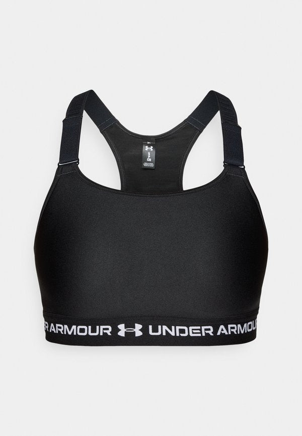 Under Armour CROSSBACK HIGH - High support sports bra - ultimate black/white
