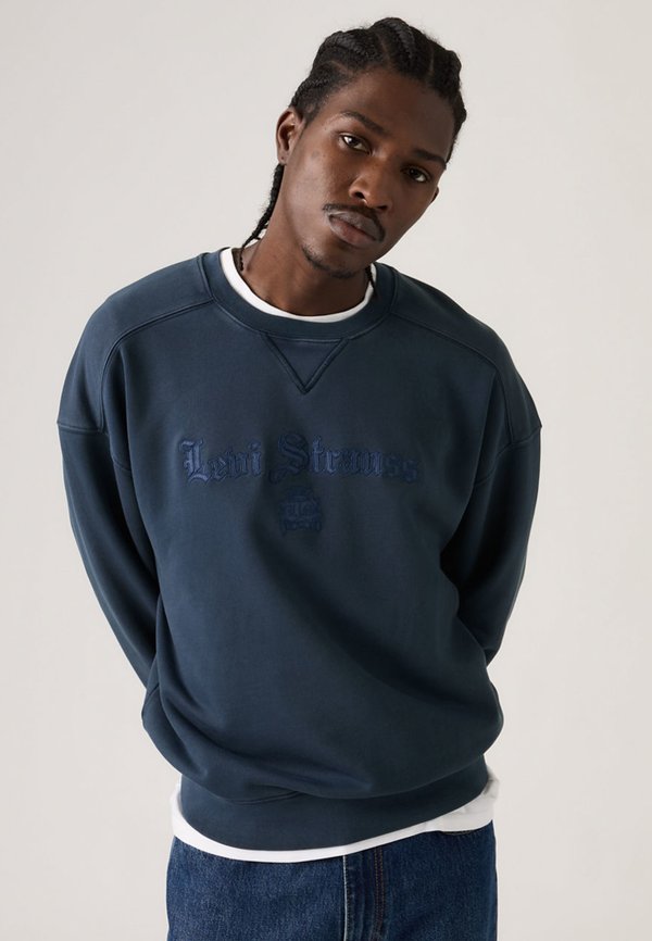 Levi's® BOXY GRAPHIC CREW - Sweatshirt - blue