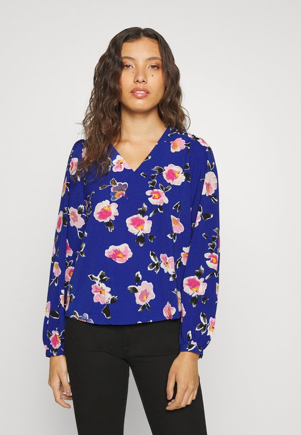 Vero Moda VMHYMS SAGA V NECK  - Blouse - sodalite blue/hyms