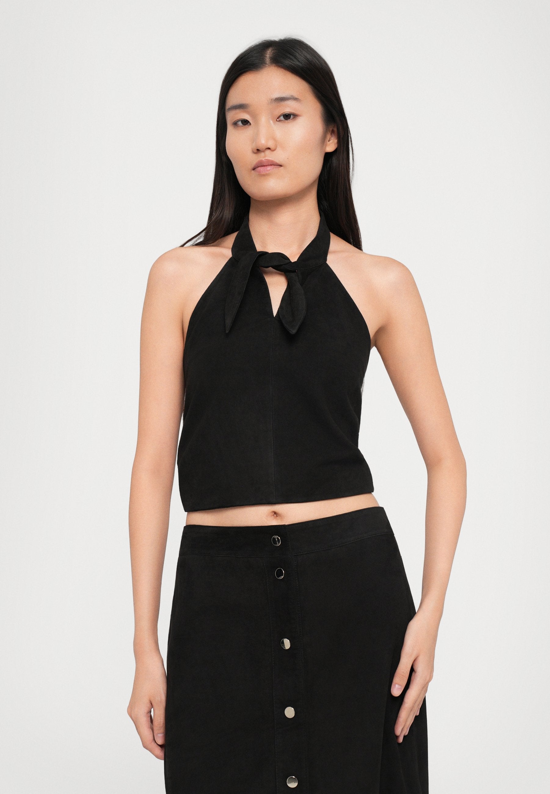 STUDIO ID BUTTON MIDI SKIRT
