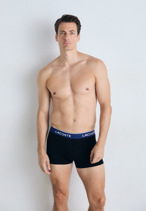 Lacoste UNDERWEAR TRUNK 3 PACK - Trunks - black/delphinium/olive/methylene