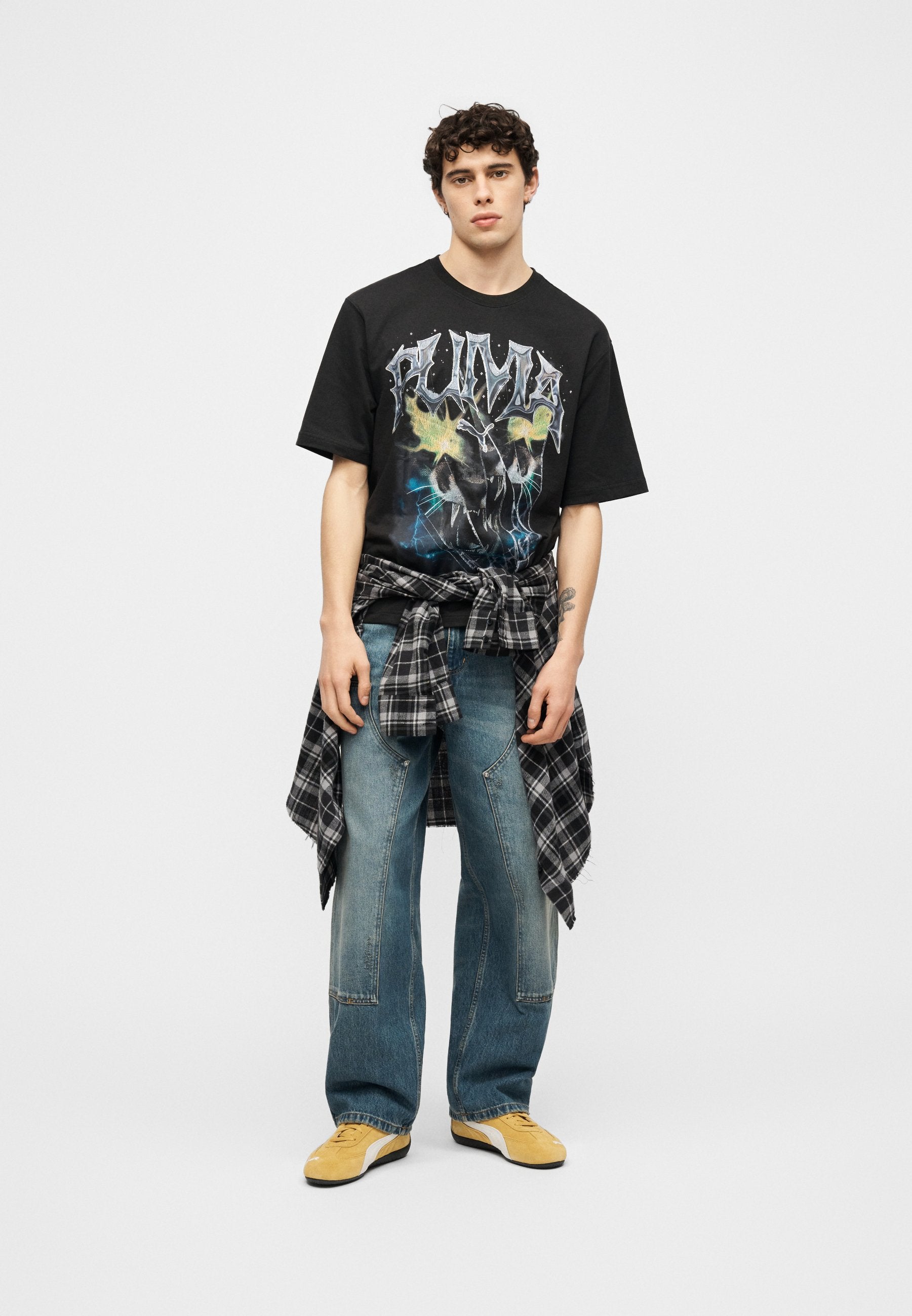 Puma GRAPHIC VINTAGE CAT BOXY TEE