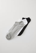 adidas Originals LINER SOCKS 3PACK UNISEX - Socks - white/medium grey heather/black