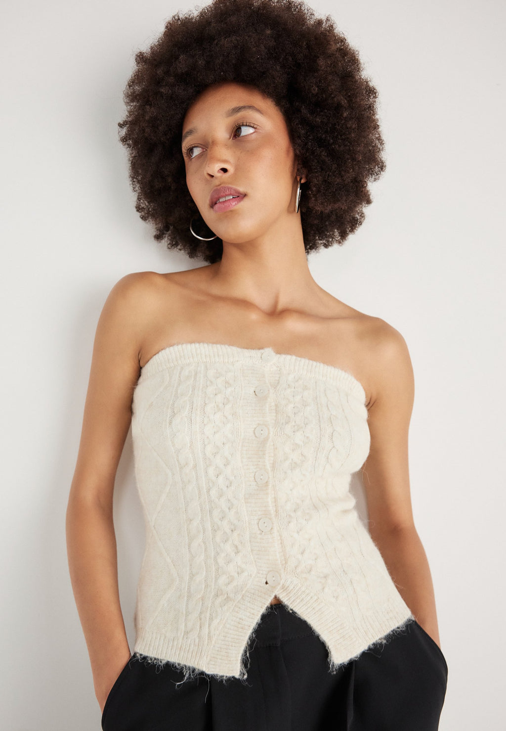 Gina Tricot CABLE KNITTED TUBE
