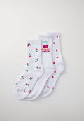 Vero Moda VMMEL DETAIL 3 PACK - Socks - snow white