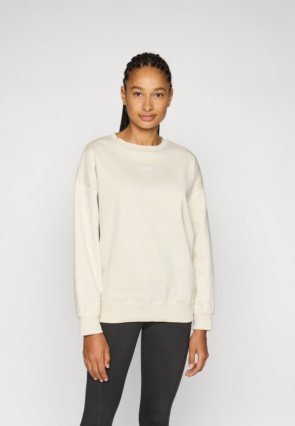 Puma ESS OVERSIZED CREW FL - Sweatshirt - alpine snow
