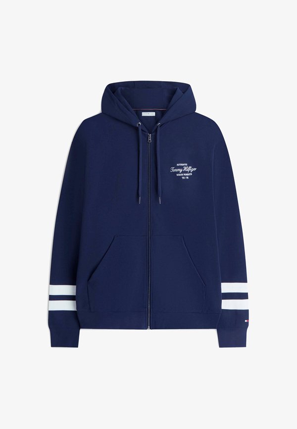 Tommy Hilfiger NAUTICAL TIPPED HDD - Zip-up sweatshirt - carbon navy