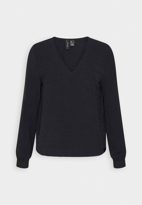 Vero Moda VMVANA V NECK  - Blouse - black