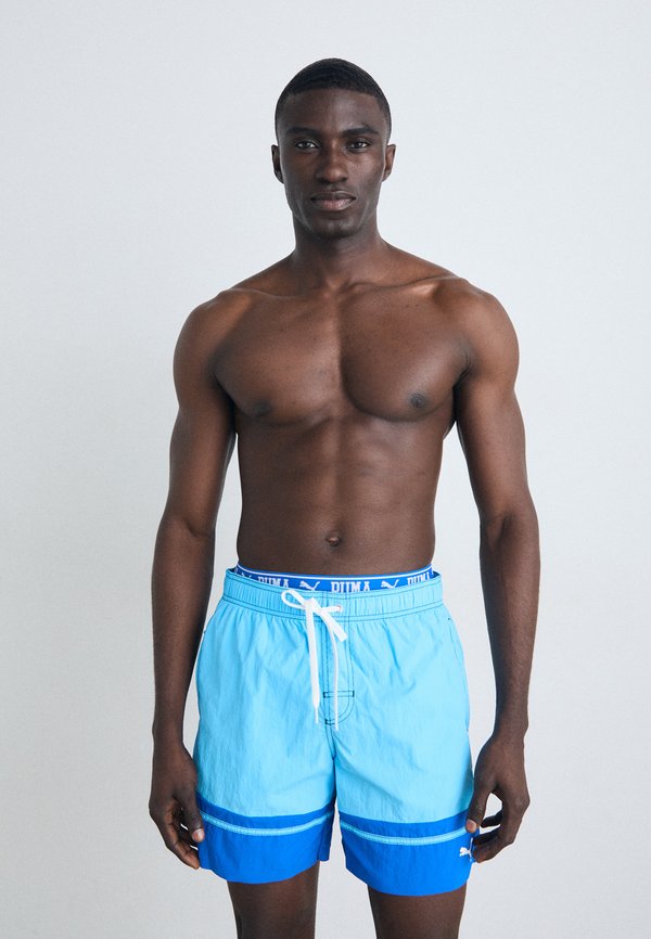 Puma SWIM MEN COLOUR BLOCK MID - Swimming shorts - blue