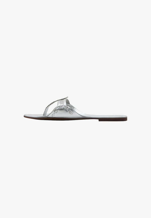 Mango ADULT - T-bar sandals - silver-coloured