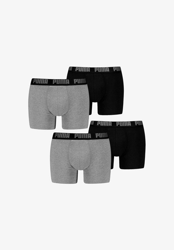 Puma 4ER PACK - Trunks -  grey melange   black