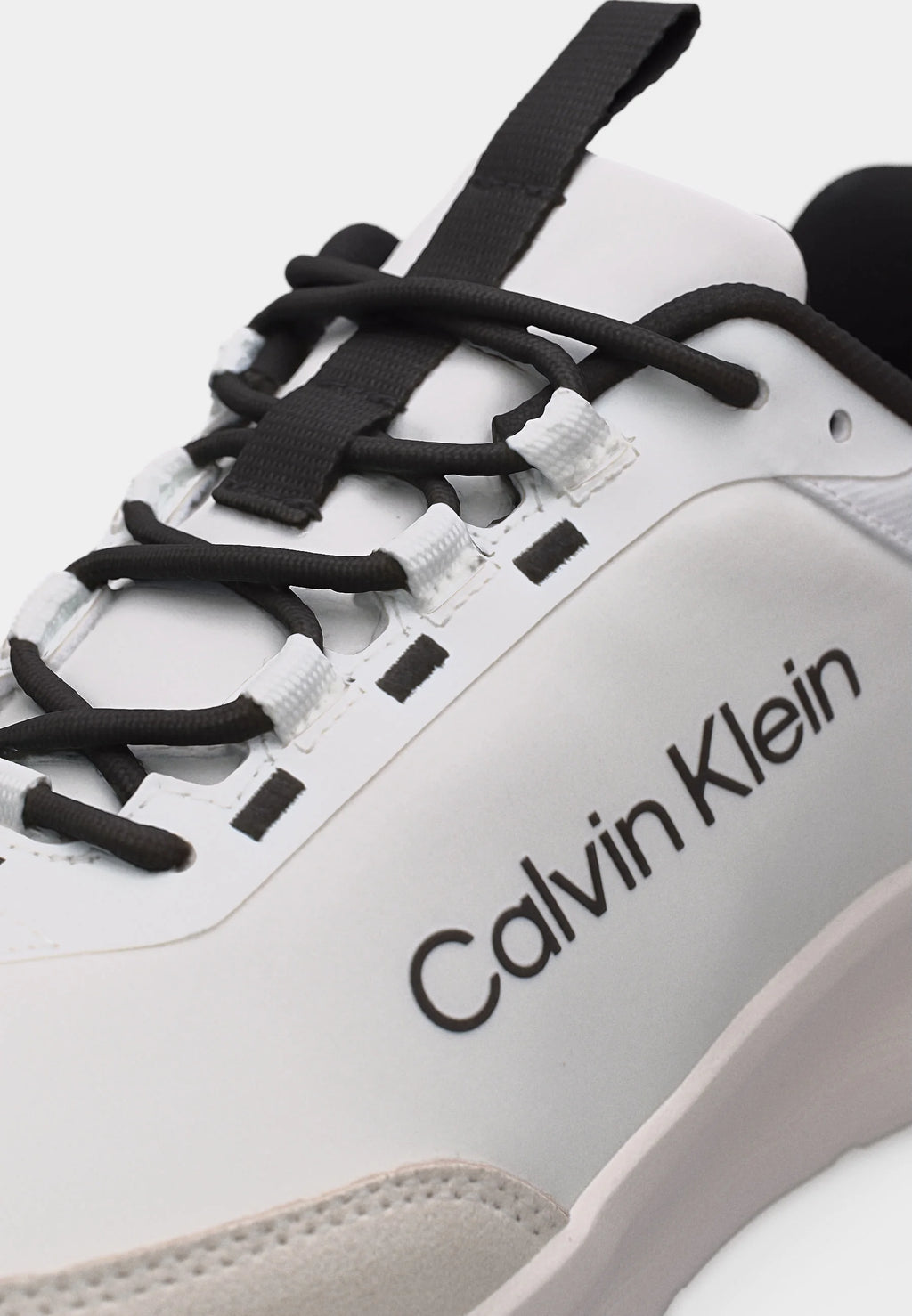 Calvin Klein LIGHT RUNN ESS LACEUP - Trainers - bright white/black
