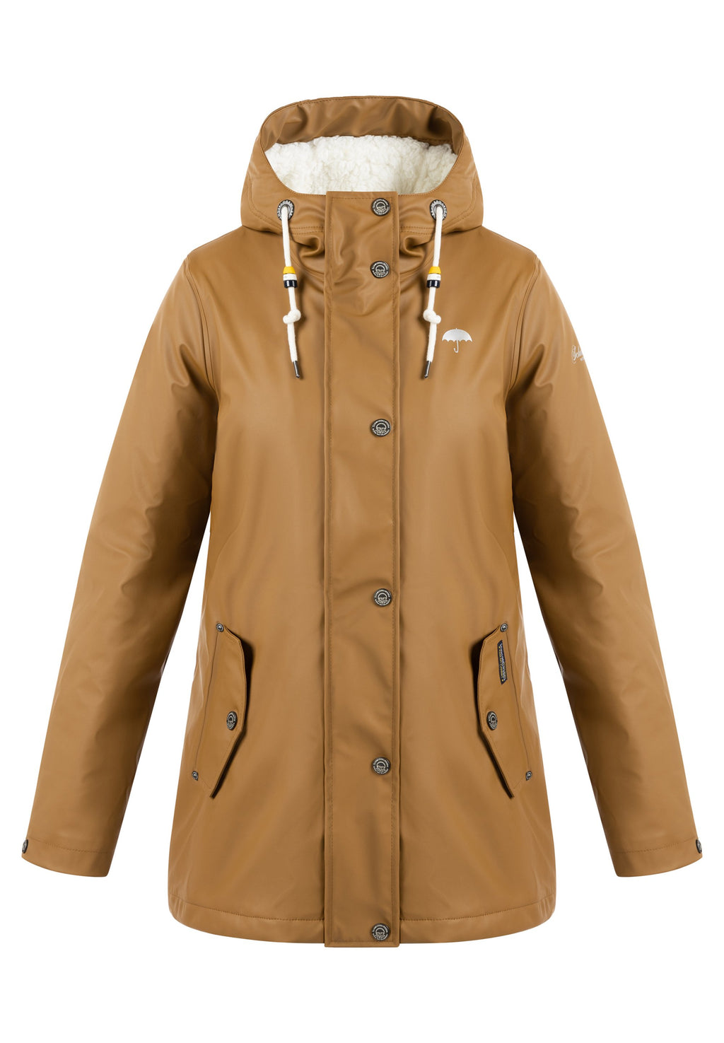 Schmuddelwedda SCHMUDDELWEDDA REGENJACKE MIT WEBPELZFUTTER IN TEDDYOPTIK KILATA