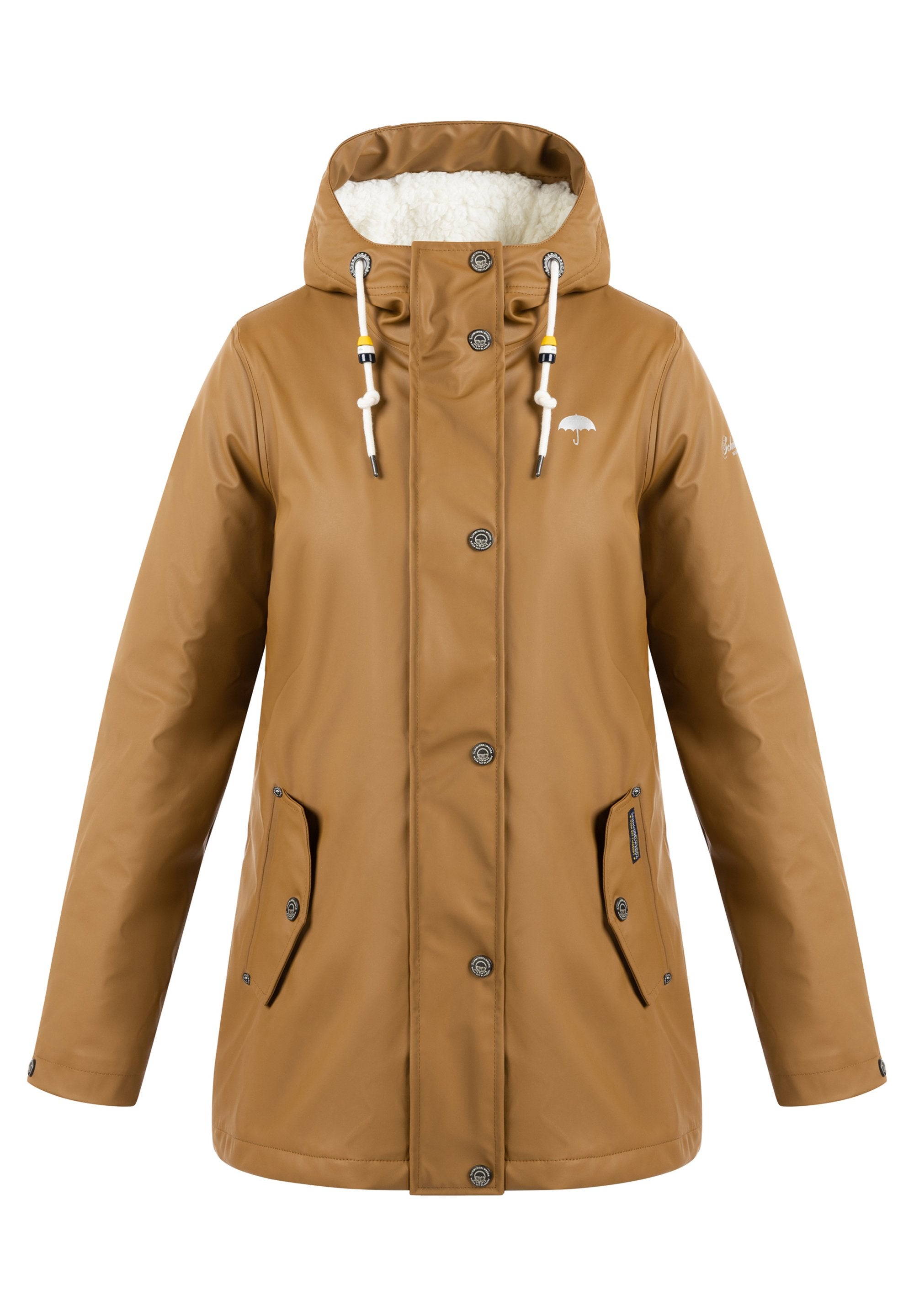 Schmuddelwedda SCHMUDDELWEDDA REGENJACKE MIT WEBPELZFUTTER IN TEDDYOPTIK KILATA