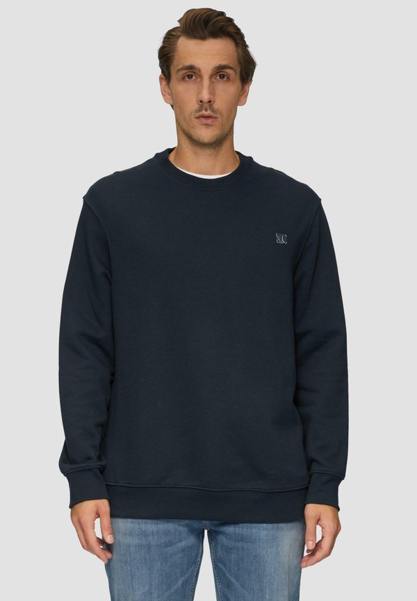 s.Oliver AUS MIT LOGO-DETAIL - Sweatshirt - navy