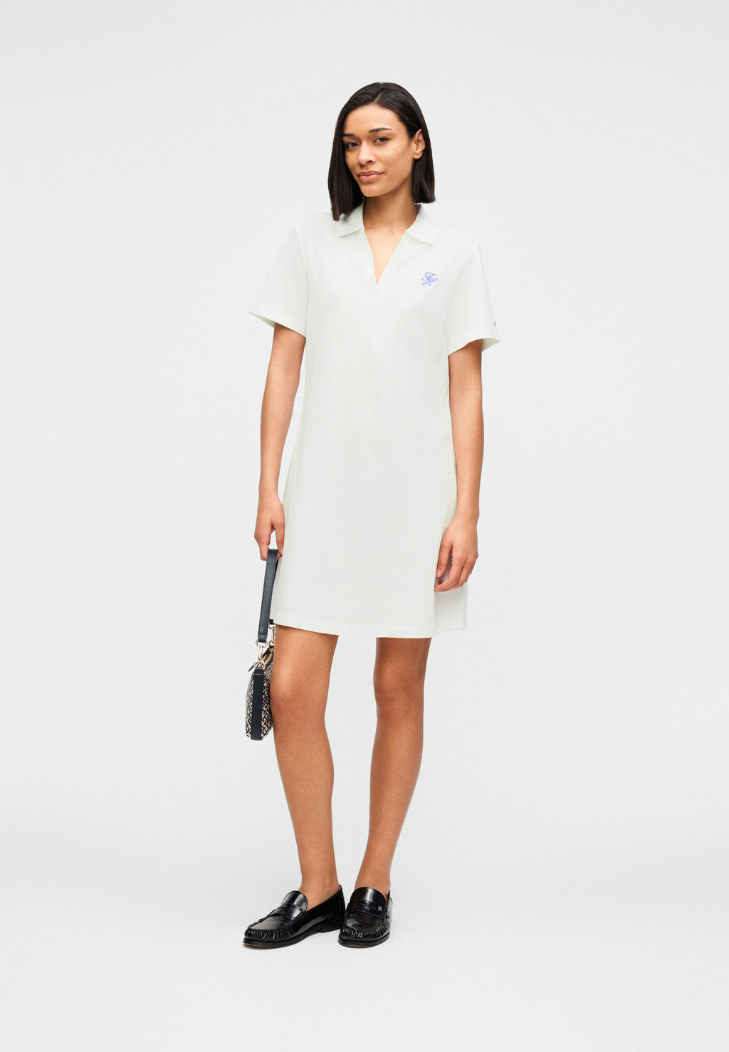 1985 LOGO EMBROIDERY MINI POLO DRESS Media 2
