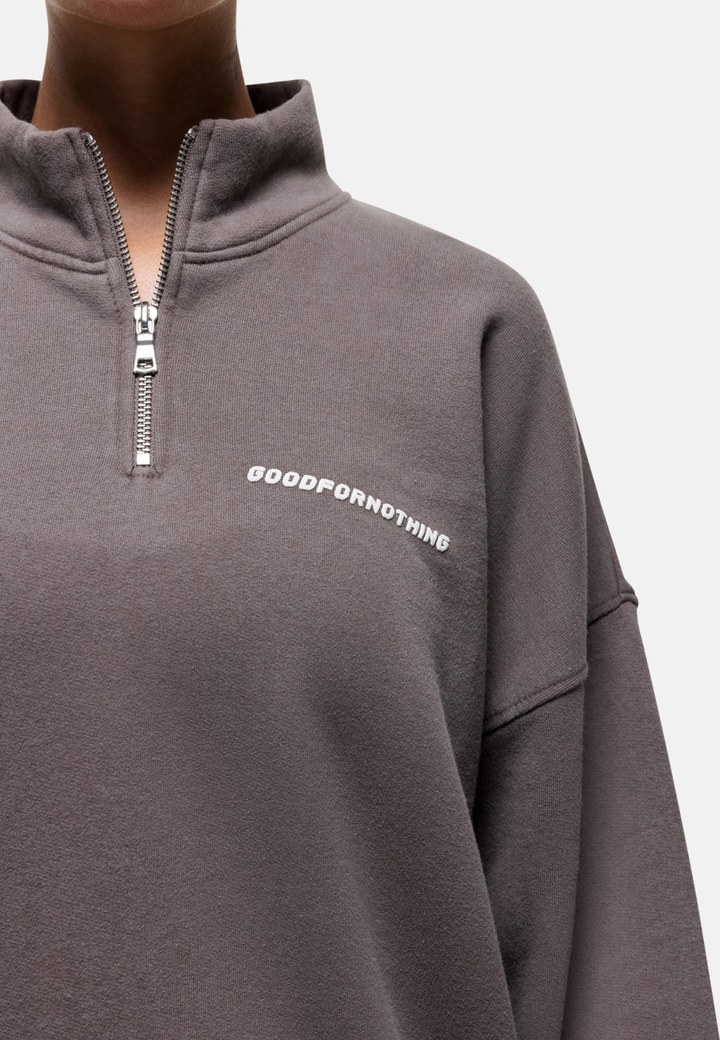 Good For Nothing  VINTAGE WASHED QUARTER ZIP