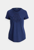 Lauren Ralph Lauren EMBROIDERED-LOGO COTTON-MODAL JERSEY TEE