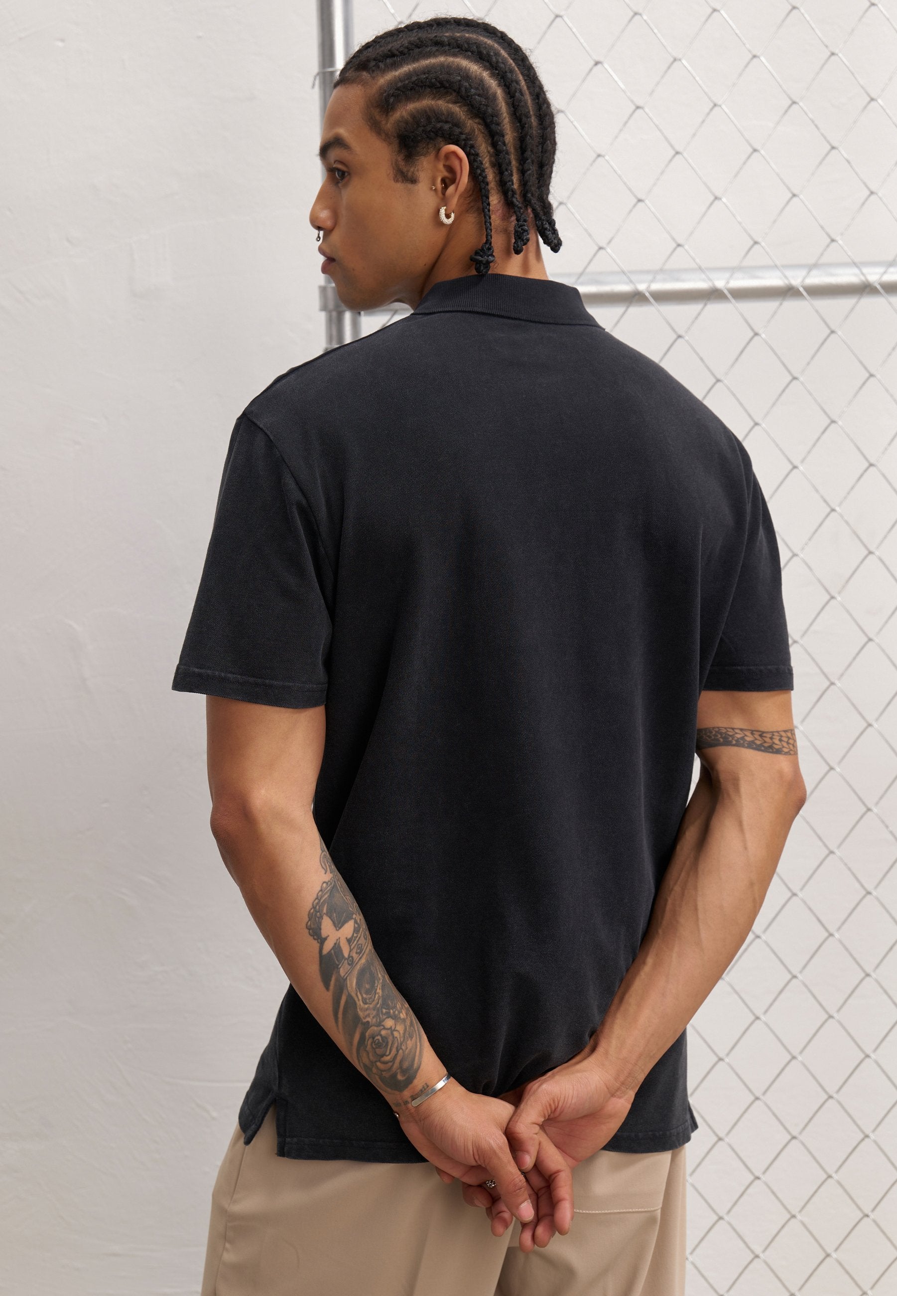 YOURTURN OVERSIZED FIT EMBRO POLO