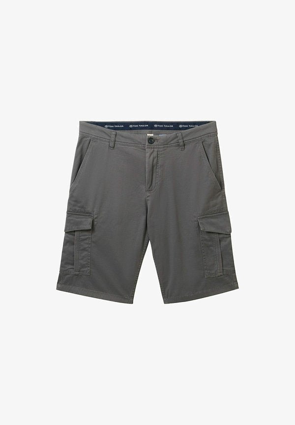 TOM TAILOR Shorts - grey structure print