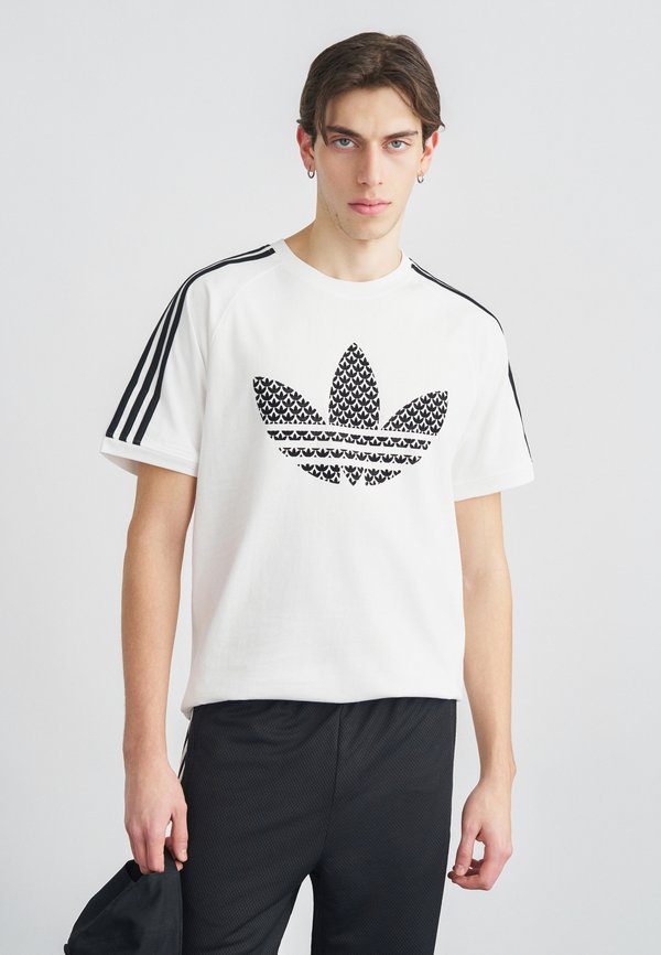 adidas Originals MONOGRAM STRIPES TEE - Print T-shirt - white