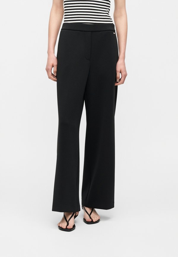 Calvin Klein WIDE LEG PANT - Trousers - black