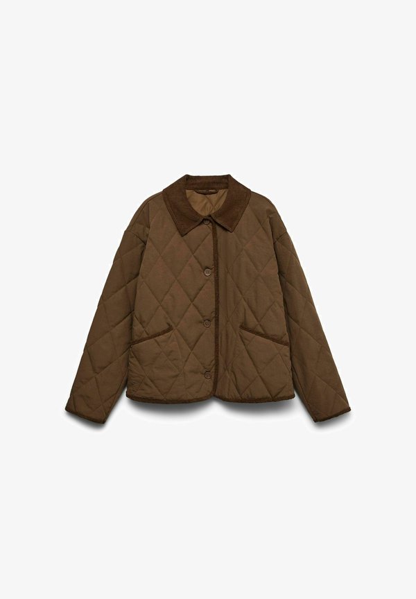 Vero Moda Quilted VMAGNES Quilted - Light jacket - dark earth