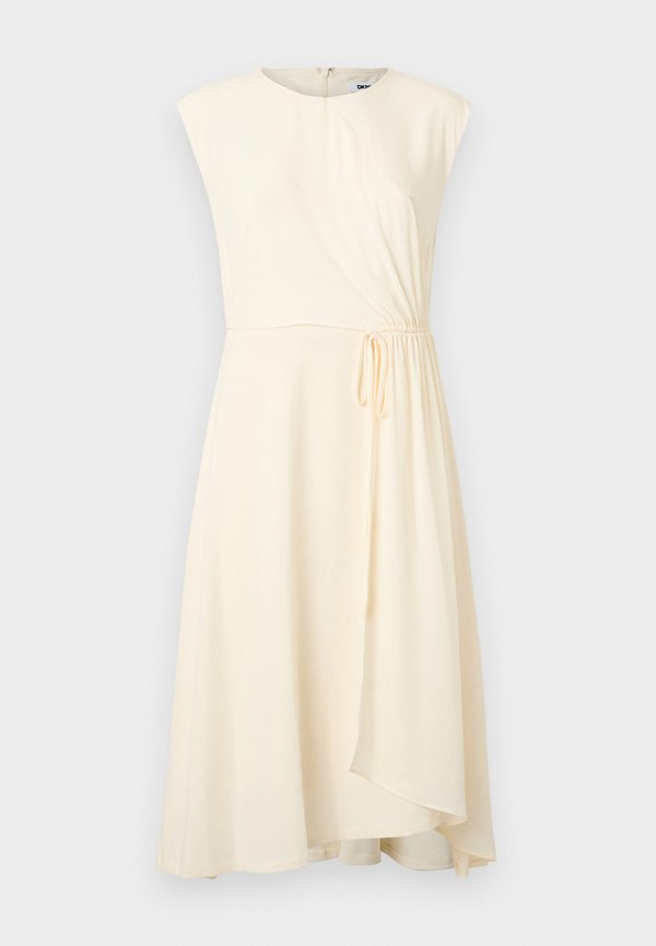 DKNY TIE DETAIL MIDI