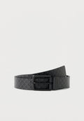 Calvin Klein CASUAL PIN AOP COATED 35MM ADJ/ - Belt - black
