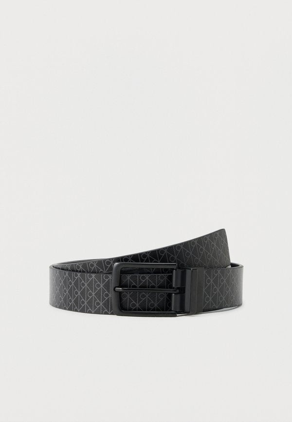 Calvin Klein CASUAL PIN AOP COATED 35MM ADJ/ - Belt - black